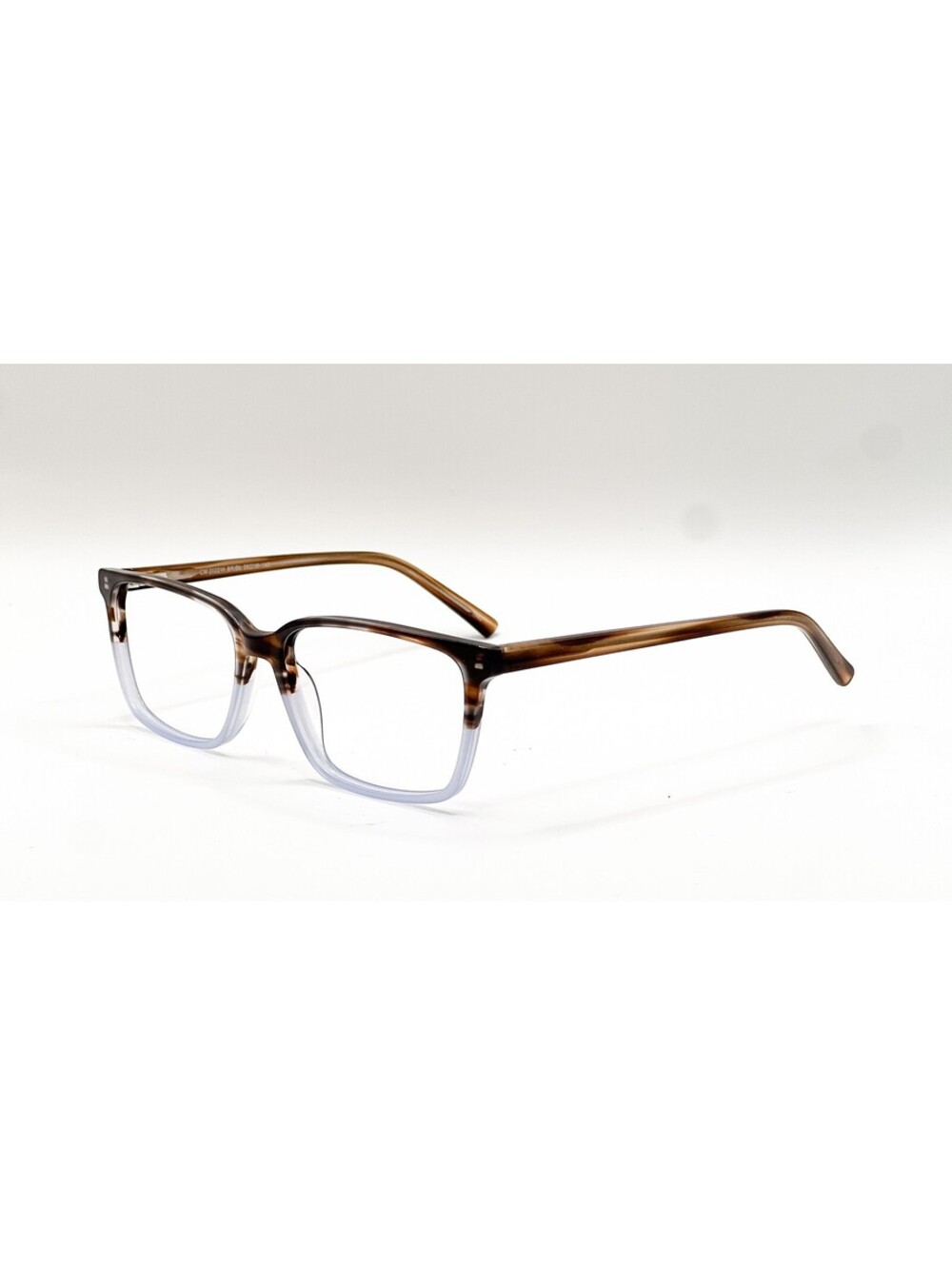 Chelsea Morgan CM 202211 BR BL Brown Blue Square Eyeglass Frames 56-16-140